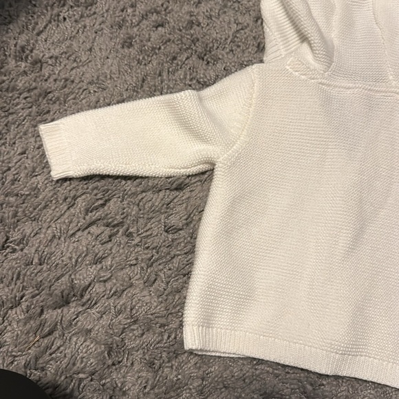 Carter’s White Baby Sweater With Bear Ears On Hoodie - Picture 8 of 11